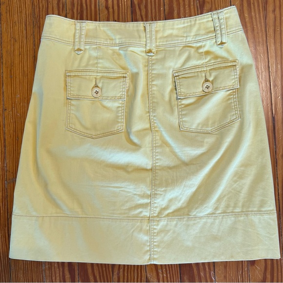 Anthropologie Paper Boy Yellow Cargo Skirt- Size 0 - Picture 2 of 4